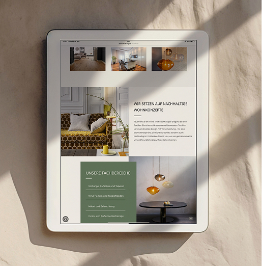Webdesign für Albrecht Living – moderne und responsive Unternehmenswebsite
