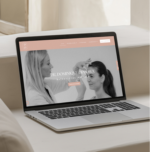Webdesign für Dominique Oppowa – moderne Website für ästhetische Medizin